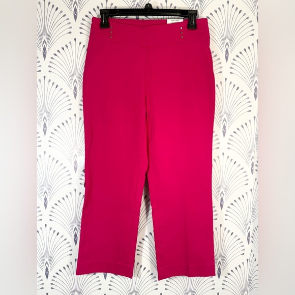 JM| Pink pull on capri Barbie Pink - Picture 1 of 2